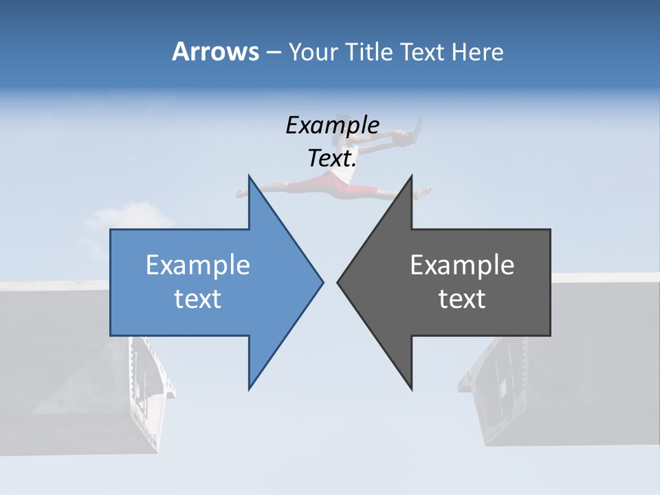 Woman Freedom Cloud PowerPoint Template