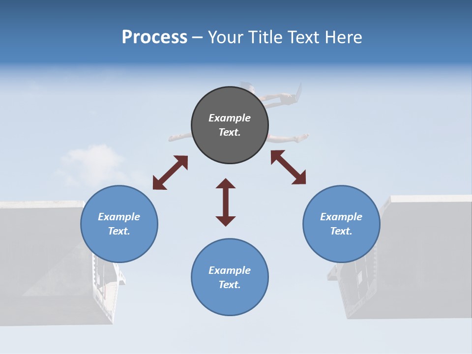 Woman Freedom Cloud PowerPoint Template