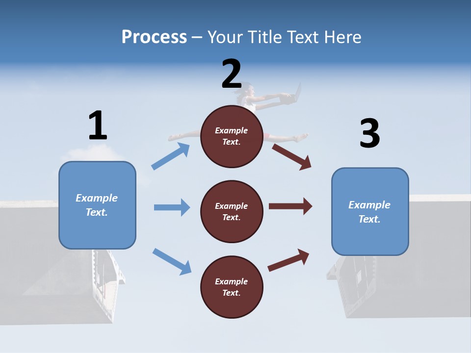 Woman Freedom Cloud PowerPoint Template