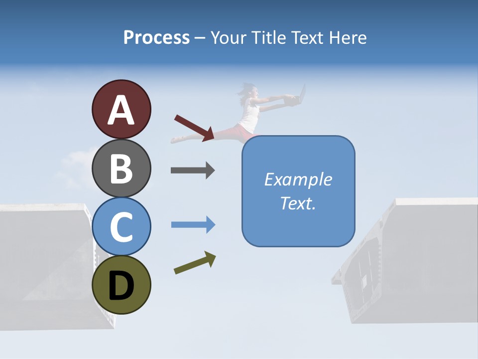 Woman Freedom Cloud PowerPoint Template