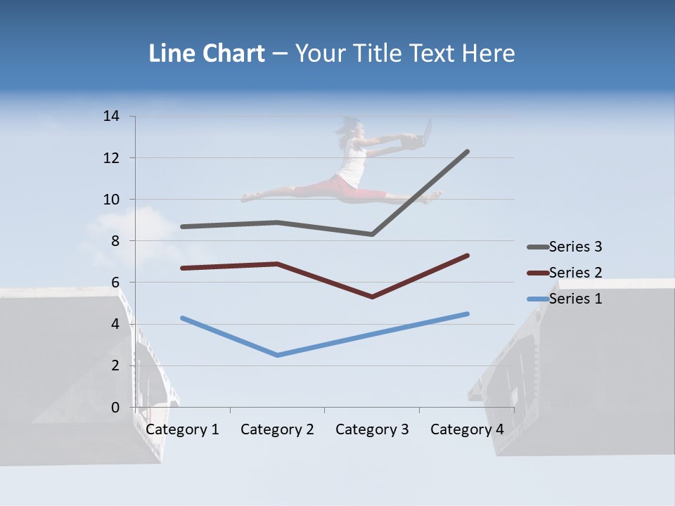 Woman Freedom Cloud PowerPoint Template