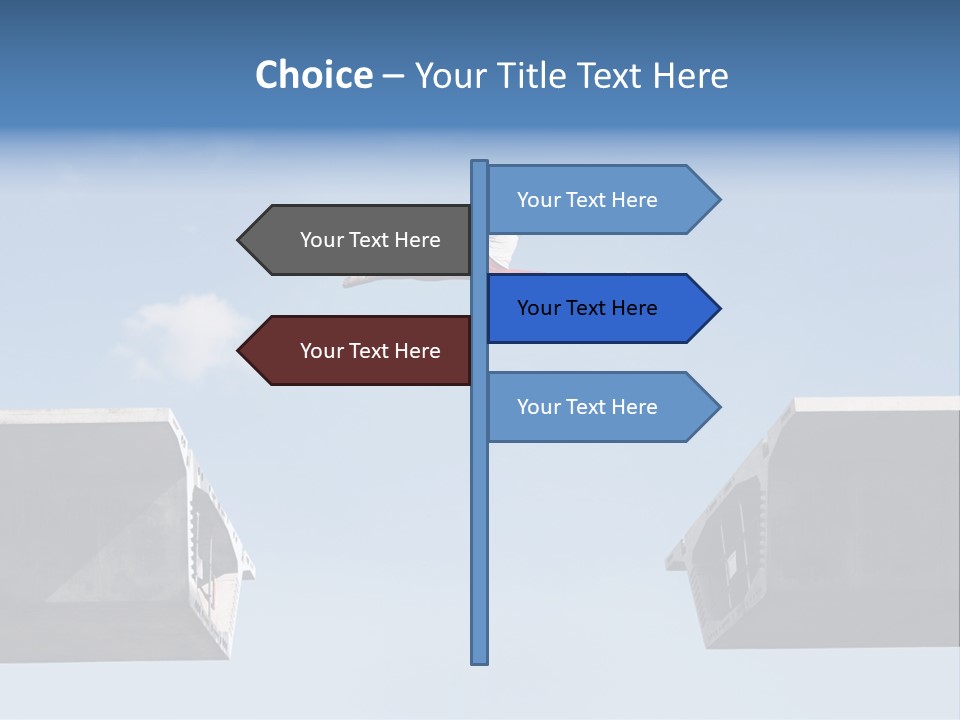 Woman Freedom Cloud PowerPoint Template