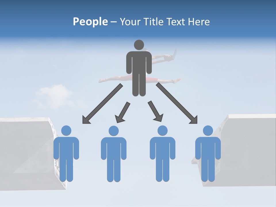 Woman Freedom Cloud PowerPoint Template