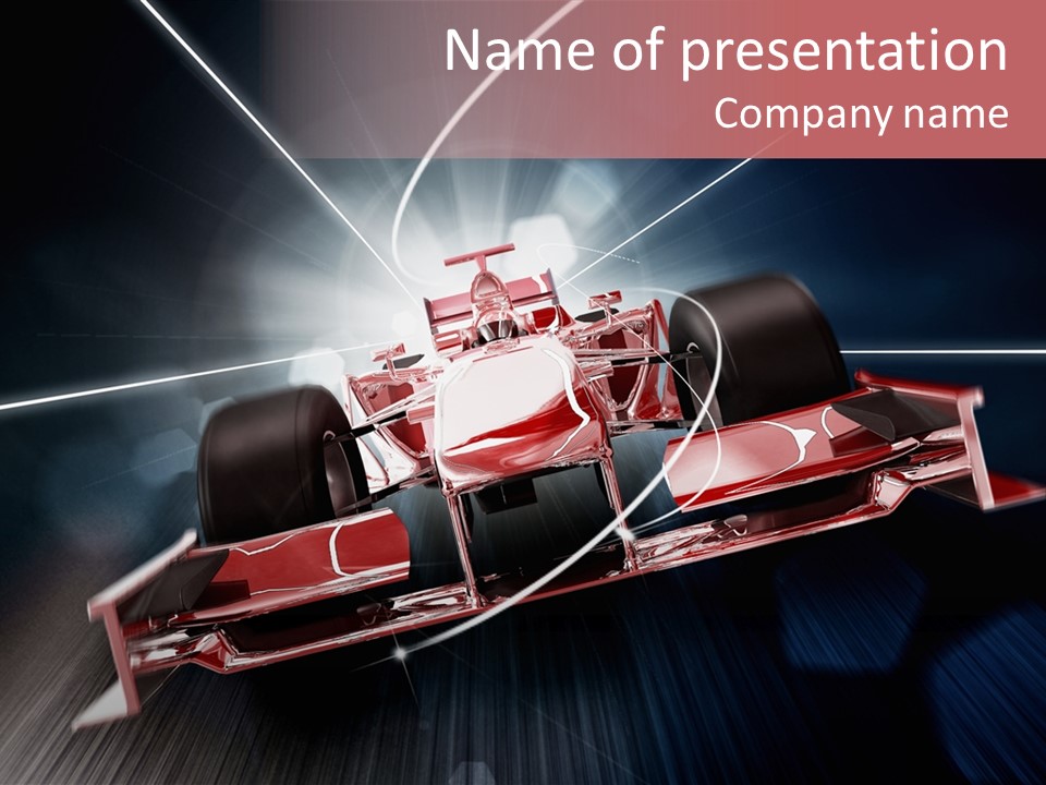 Auto Sport Vehicle PowerPoint Template