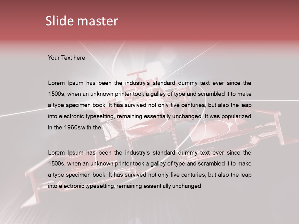 Auto Sport Vehicle PowerPoint Template