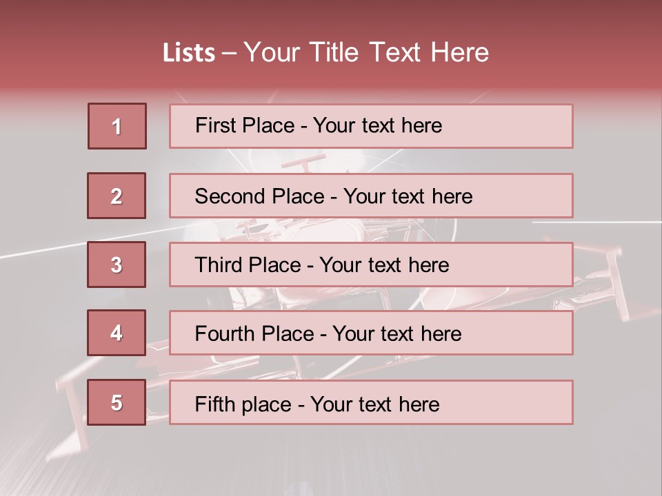 Auto Sport Vehicle PowerPoint Template