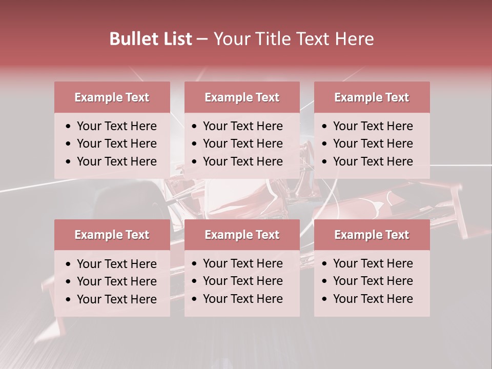 Auto Sport Vehicle PowerPoint Template