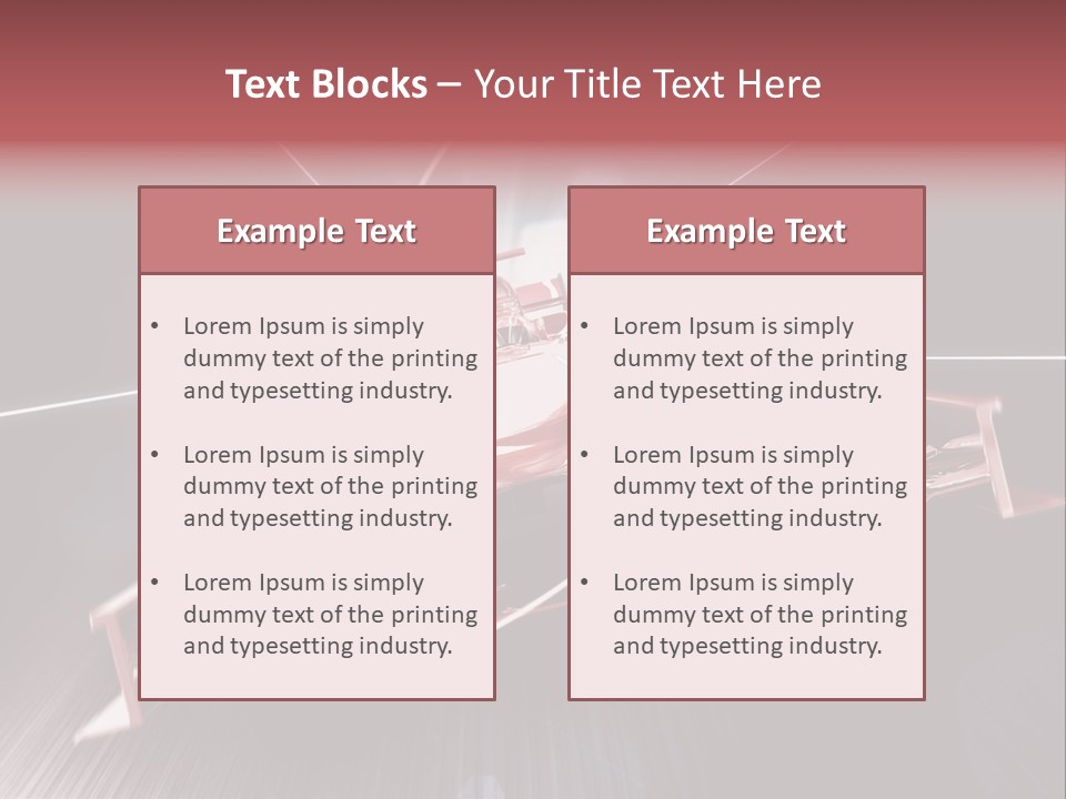 Auto Sport Vehicle PowerPoint Template