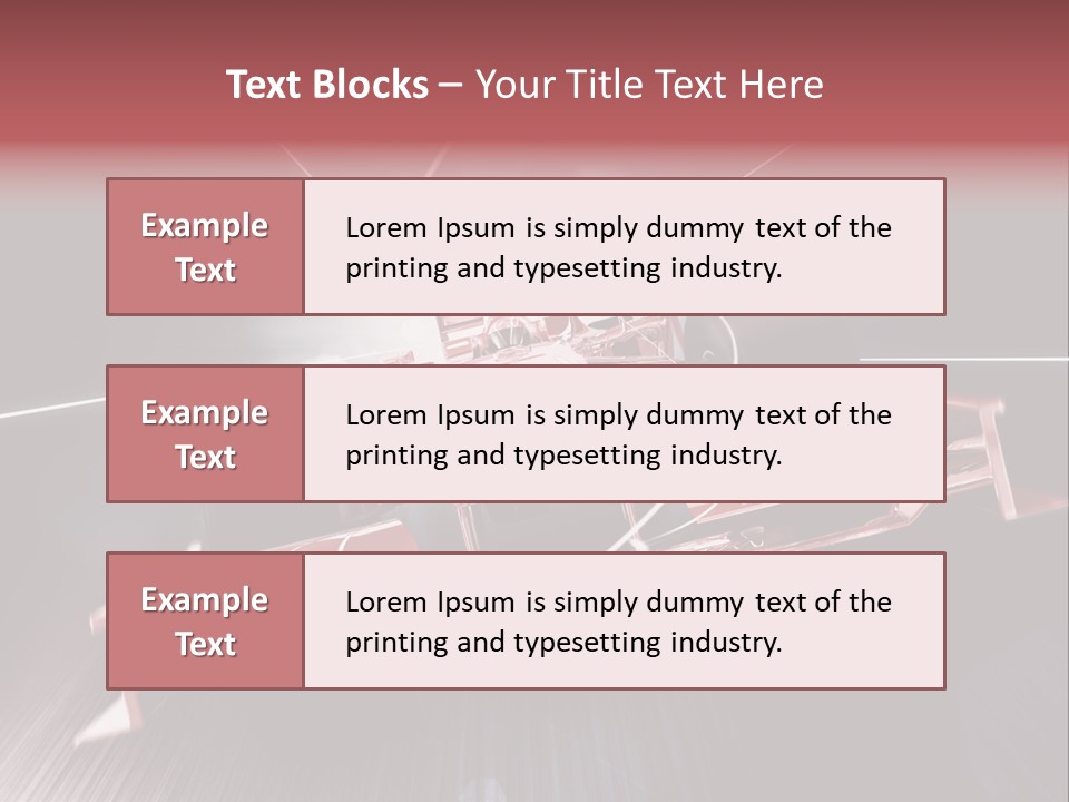 Auto Sport Vehicle PowerPoint Template
