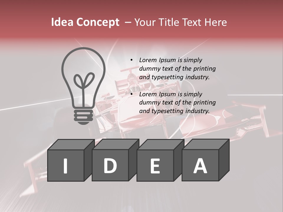 Auto Sport Vehicle PowerPoint Template