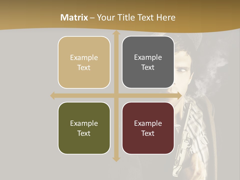 Holding Man Hitman PowerPoint Template