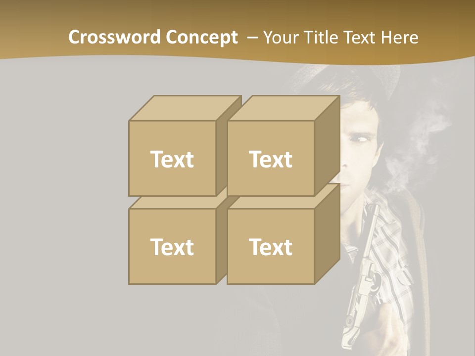 Holding Man Hitman PowerPoint Template