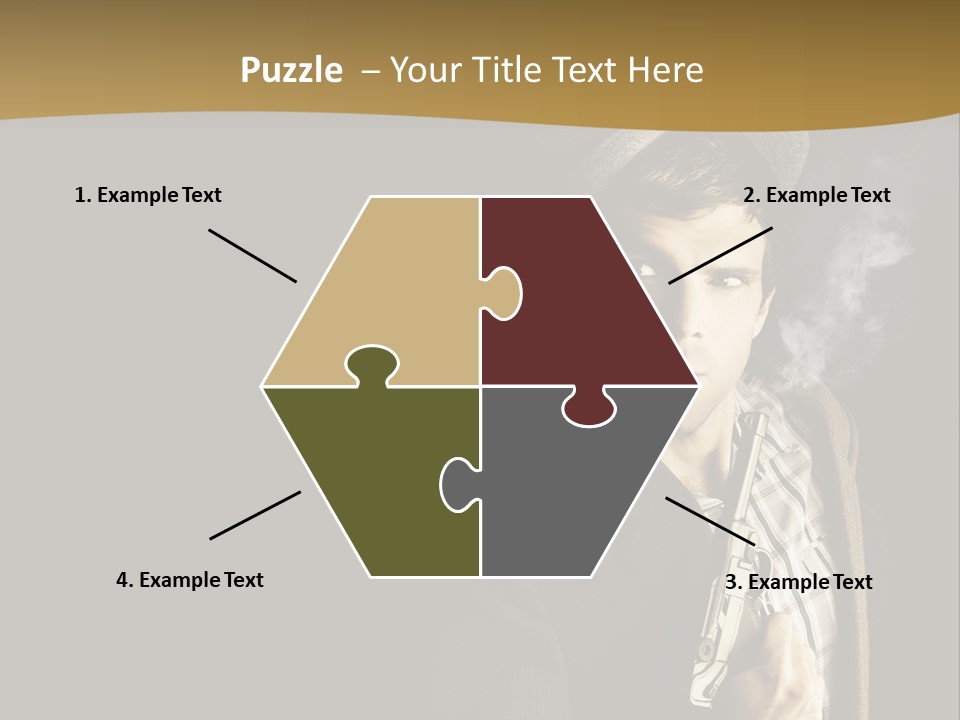 Holding Man Hitman PowerPoint Template