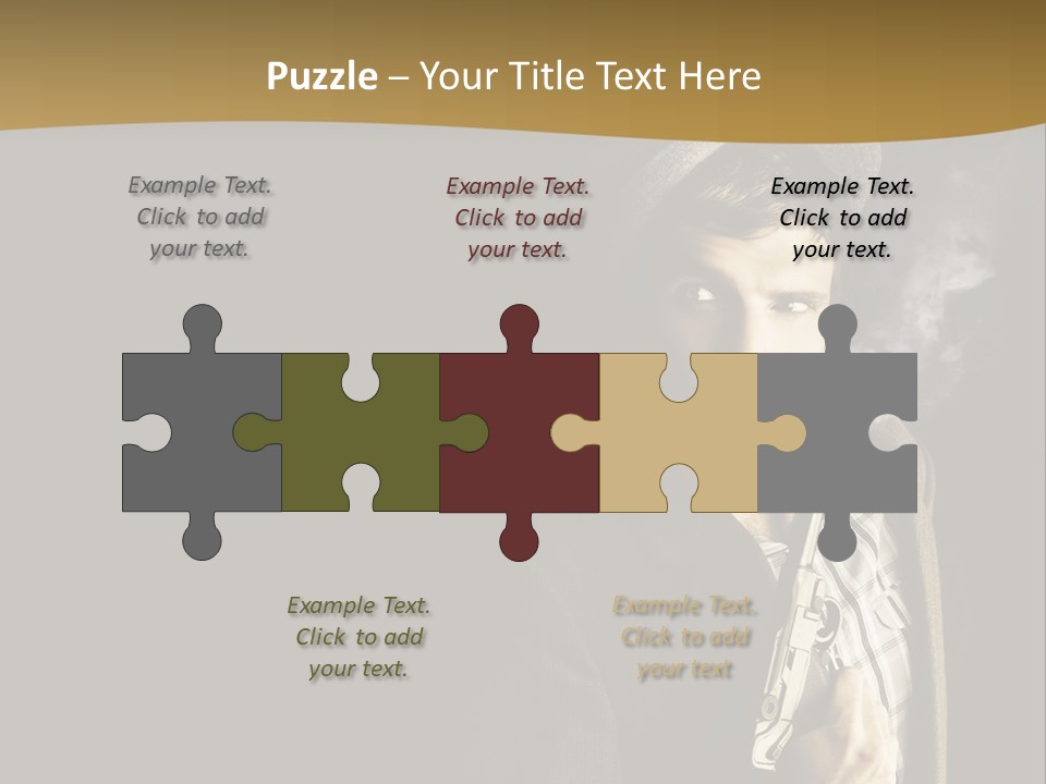 Holding Man Hitman PowerPoint Template