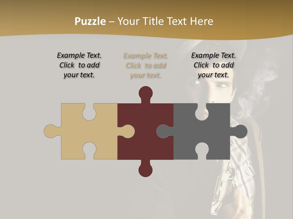 Holding Man Hitman PowerPoint Template