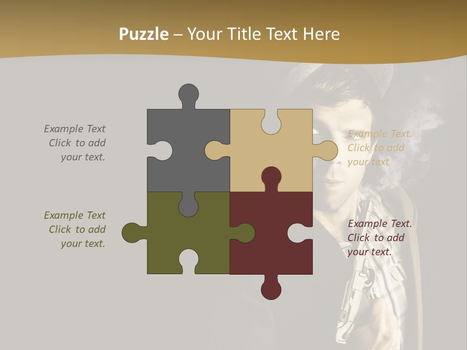 Holding Man Hitman PowerPoint Template