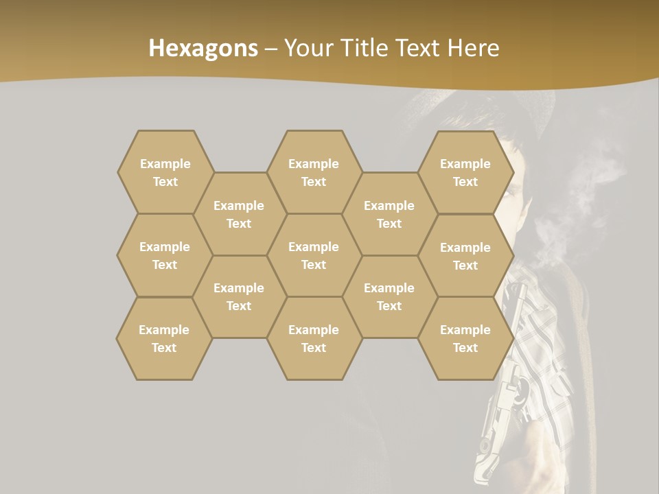 Holding Man Hitman PowerPoint Template