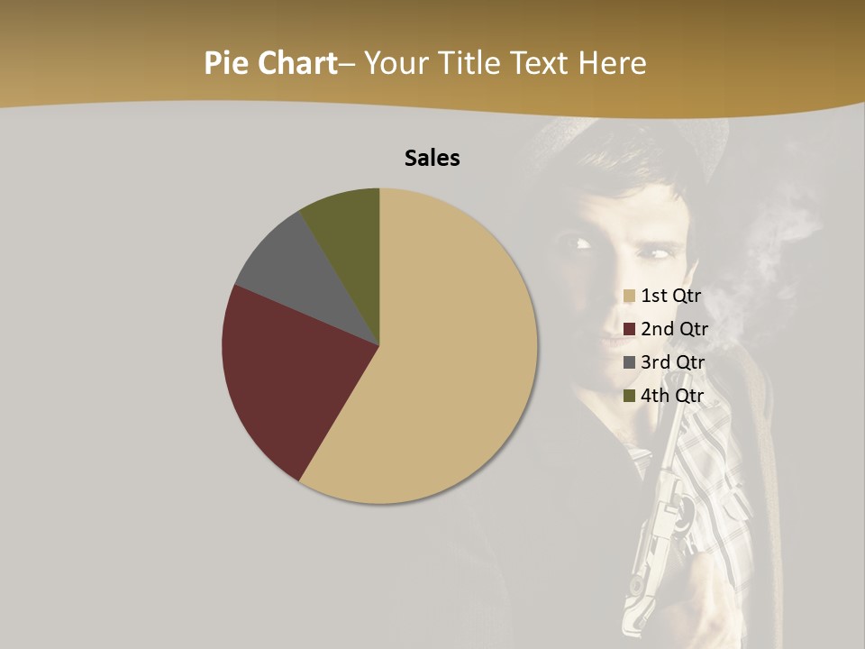 Holding Man Hitman PowerPoint Template