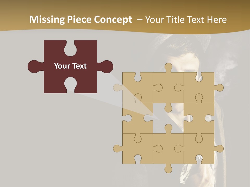 Holding Man Hitman PowerPoint Template