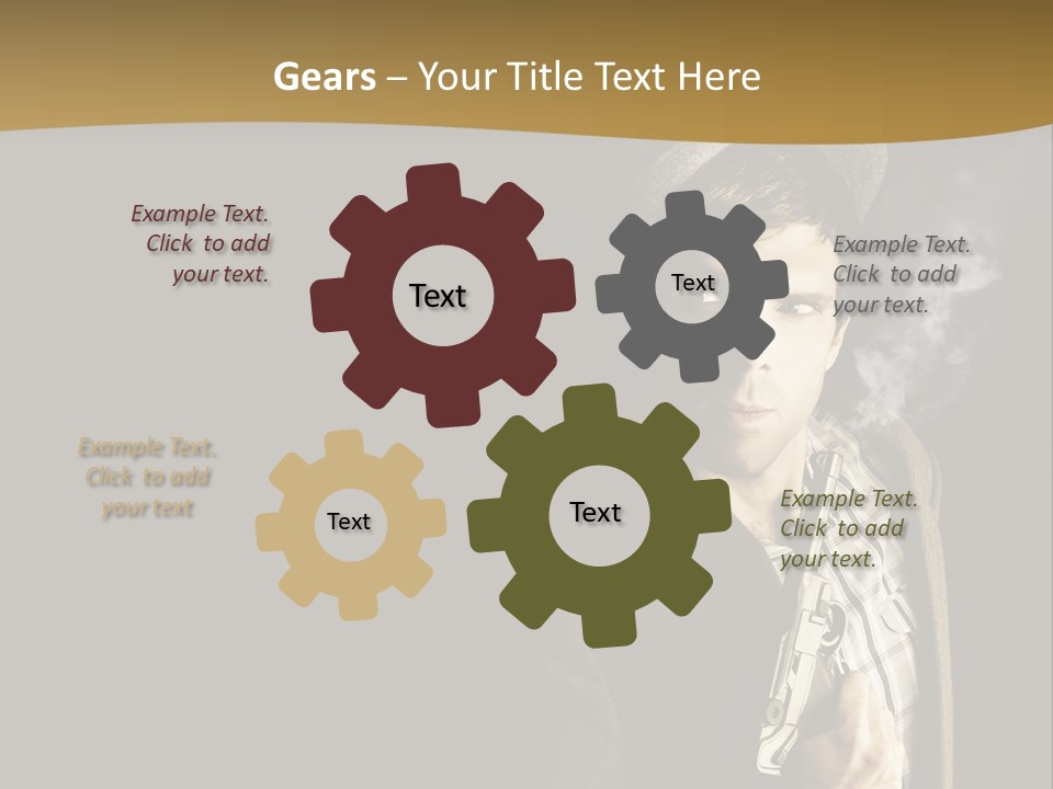 Holding Man Hitman PowerPoint Template