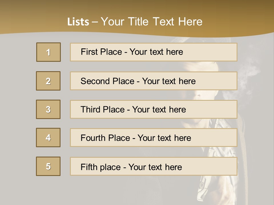 Holding Man Hitman PowerPoint Template
