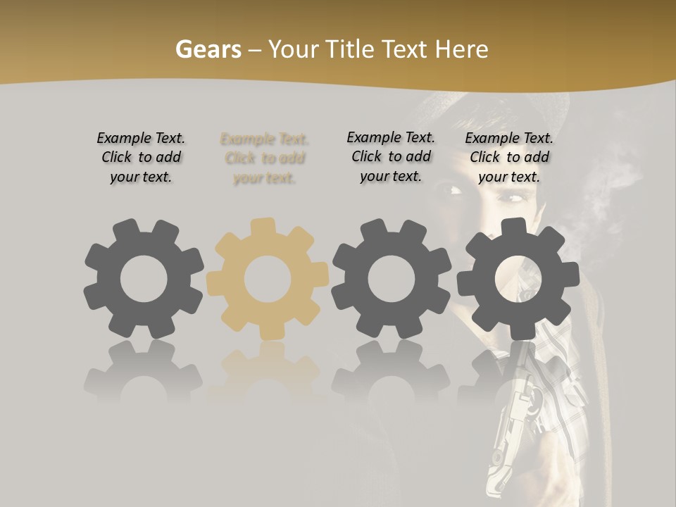 Holding Man Hitman PowerPoint Template