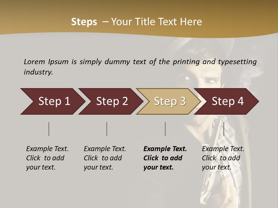 Holding Man Hitman PowerPoint Template