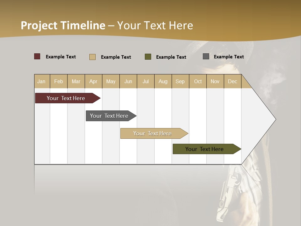 Holding Man Hitman PowerPoint Template