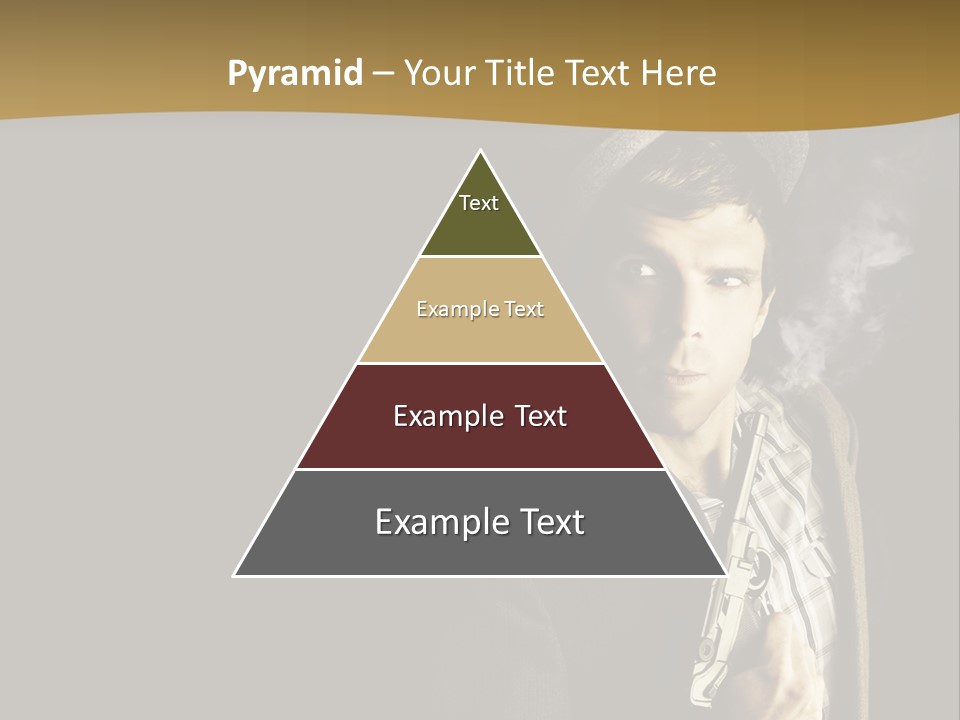 Holding Man Hitman PowerPoint Template