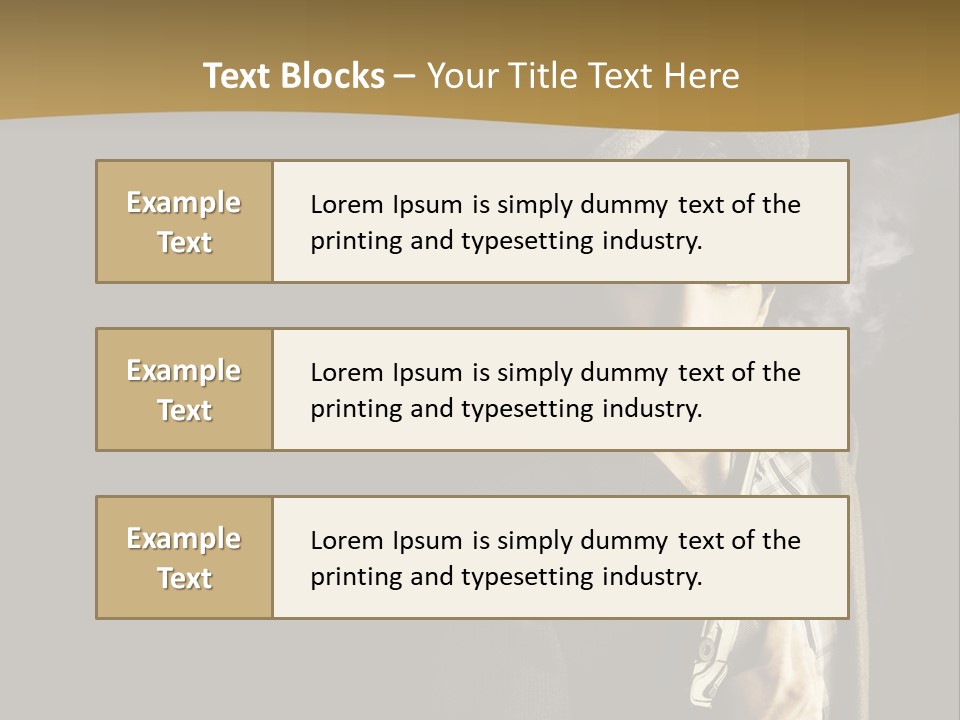 Holding Man Hitman PowerPoint Template