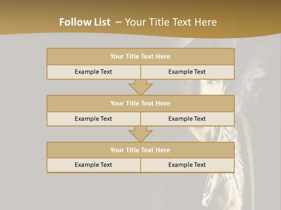 Holding Man Hitman PowerPoint Template