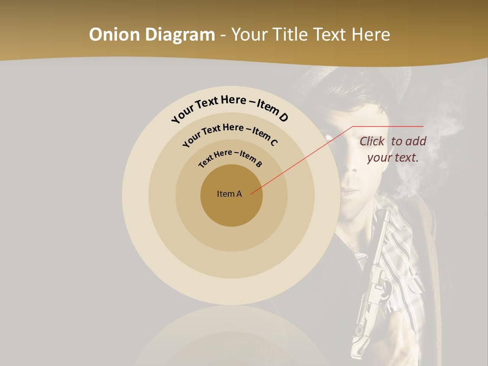 Holding Man Hitman PowerPoint Template