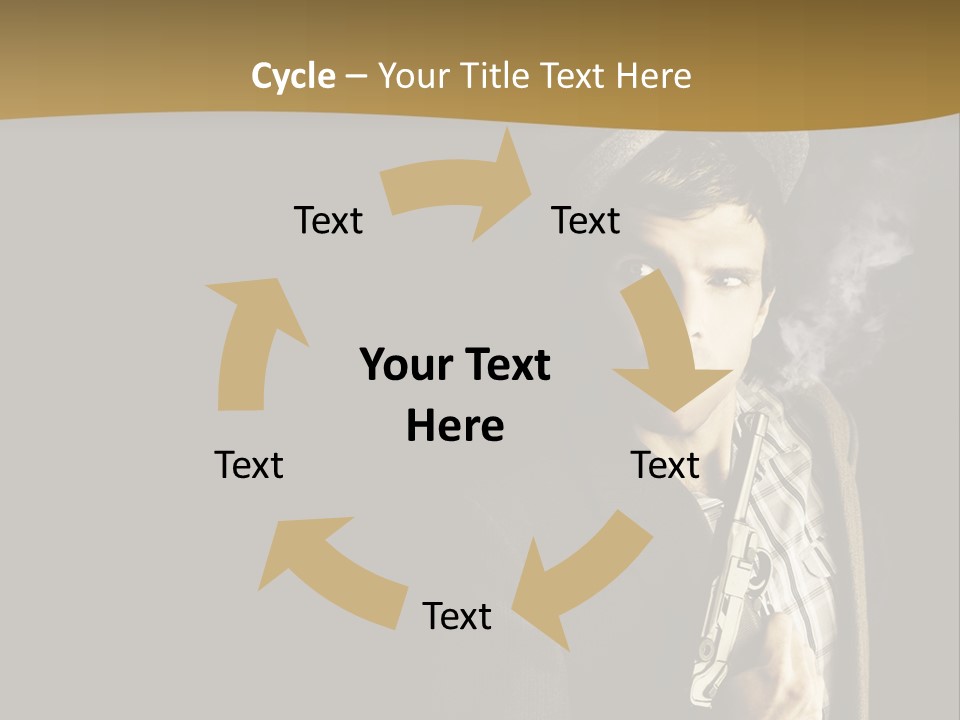 Holding Man Hitman PowerPoint Template
