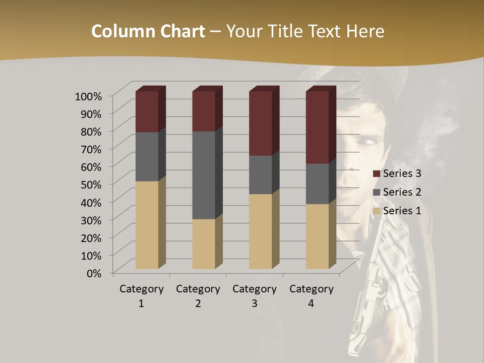 Holding Man Hitman PowerPoint Template