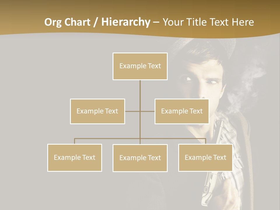 Holding Man Hitman PowerPoint Template
