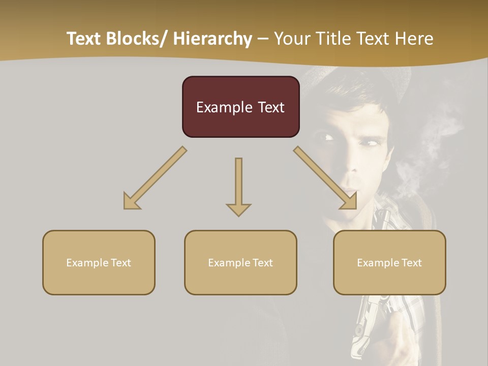 Holding Man Hitman PowerPoint Template