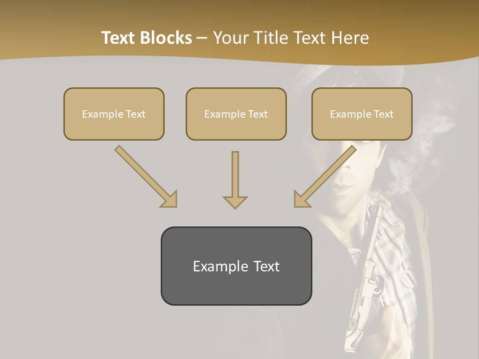 Holding Man Hitman PowerPoint Template