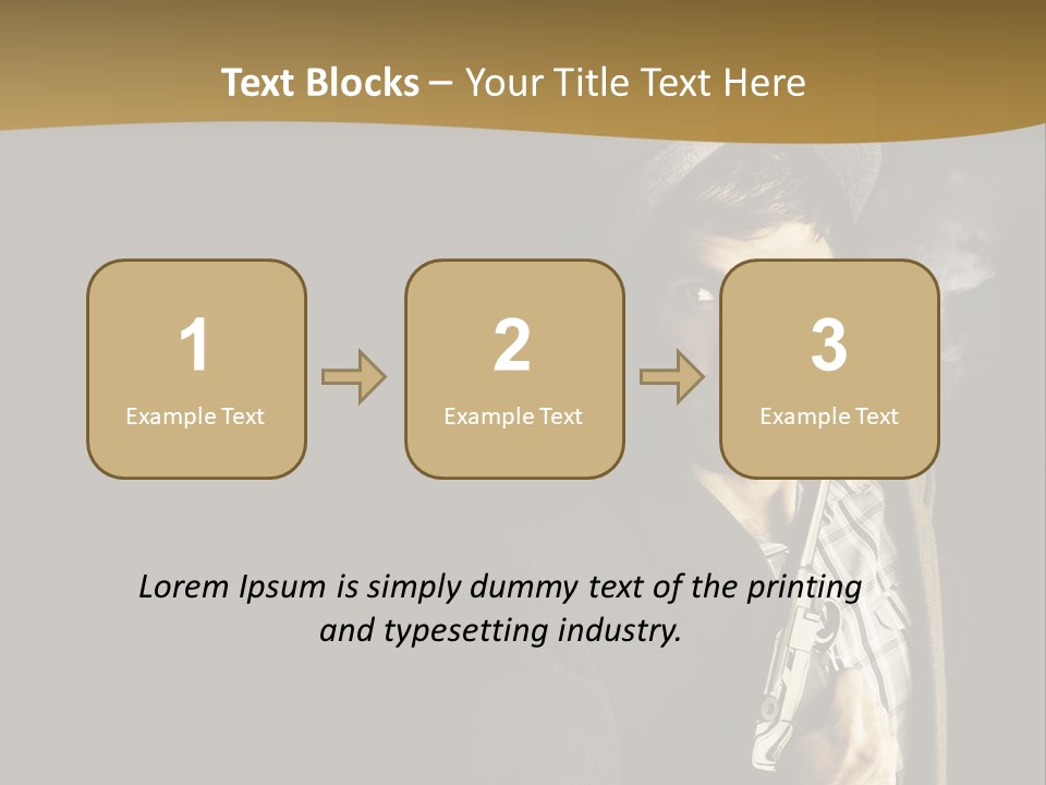 Holding Man Hitman PowerPoint Template