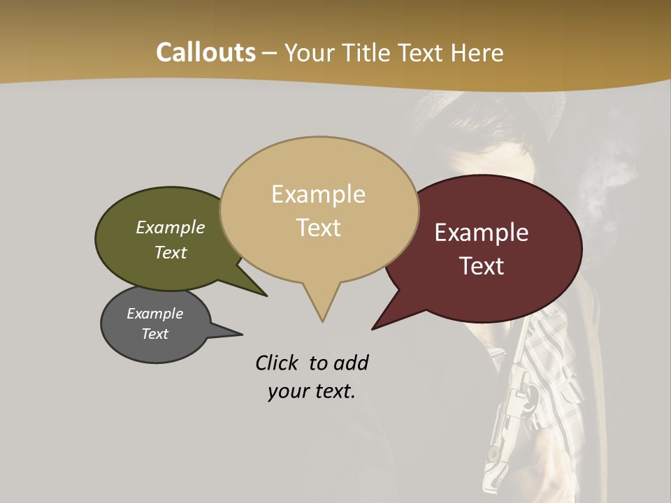 Holding Man Hitman PowerPoint Template