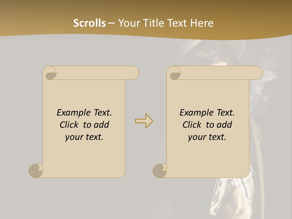 Holding Man Hitman PowerPoint Template
