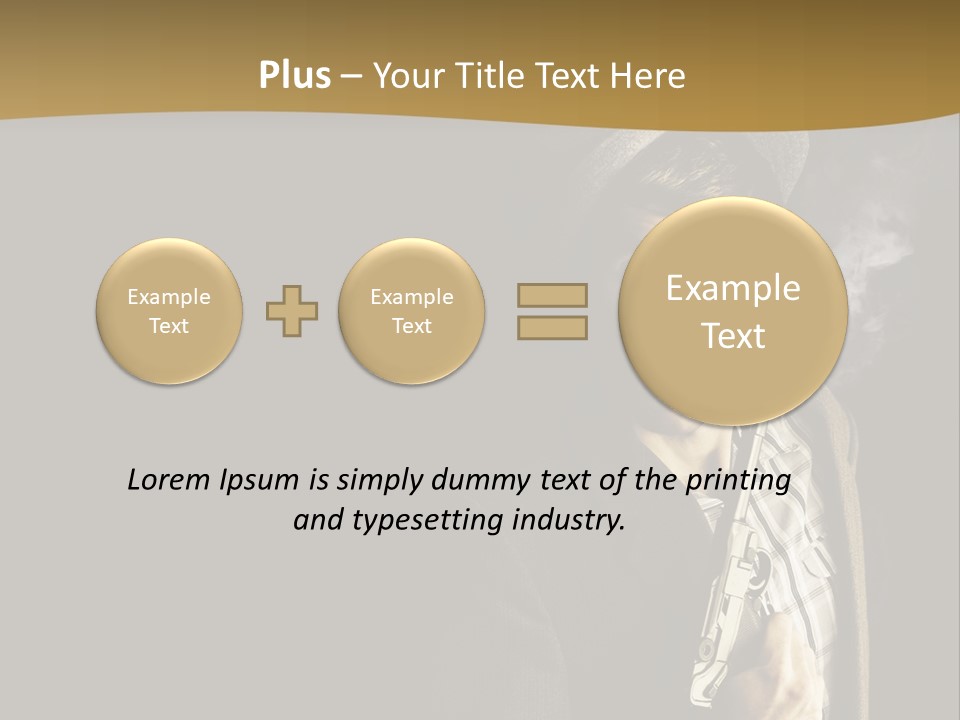 Holding Man Hitman PowerPoint Template