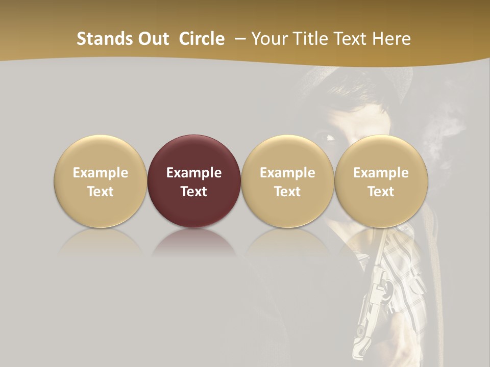 Holding Man Hitman PowerPoint Template