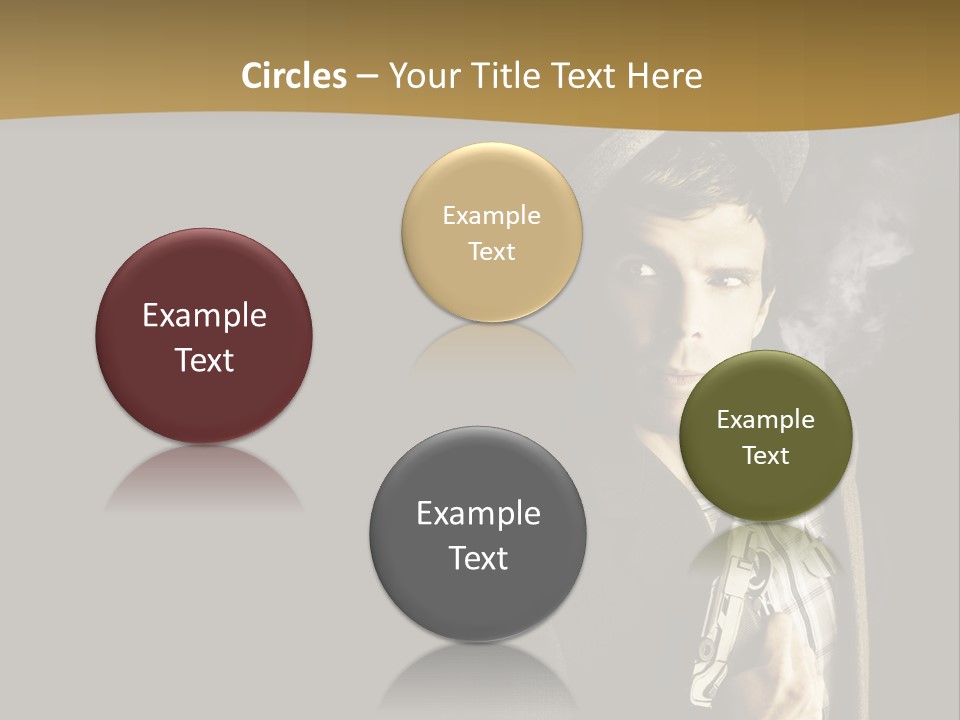 Holding Man Hitman PowerPoint Template