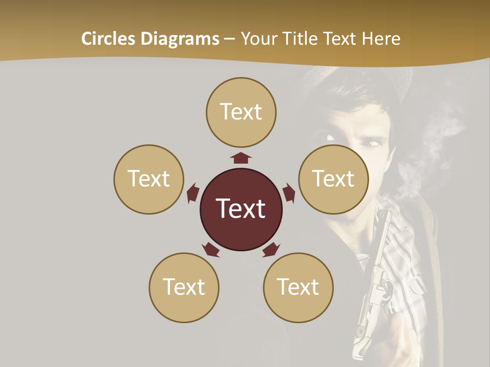 Holding Man Hitman PowerPoint Template