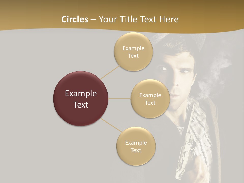 Holding Man Hitman PowerPoint Template