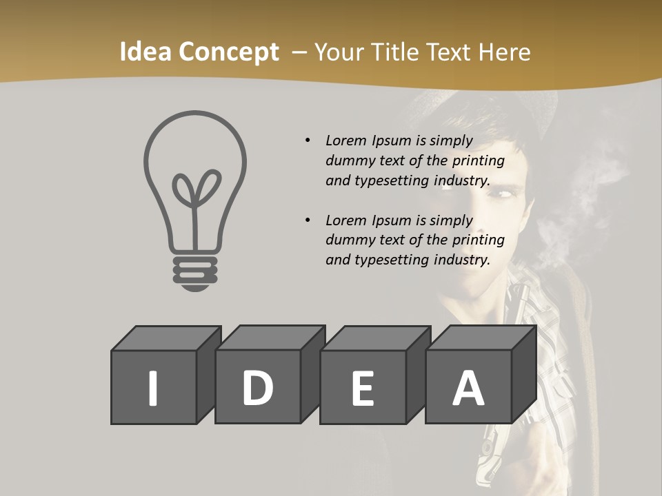 Holding Man Hitman PowerPoint Template