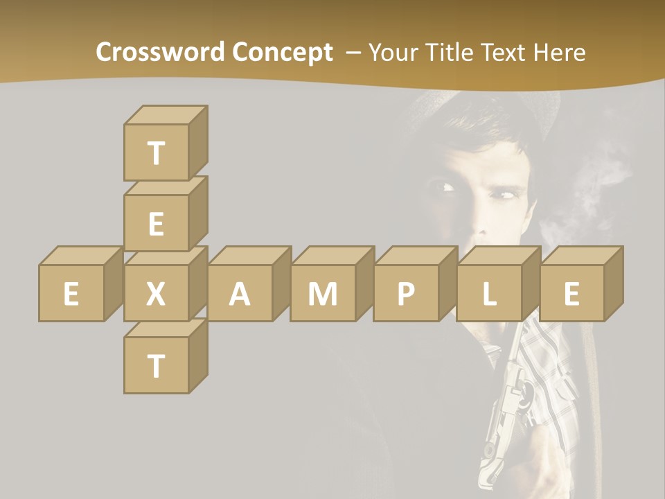 Holding Man Hitman PowerPoint Template