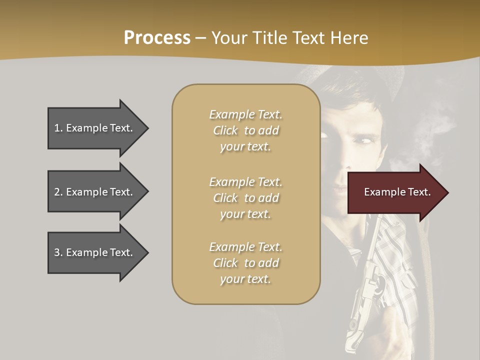 Holding Man Hitman PowerPoint Template