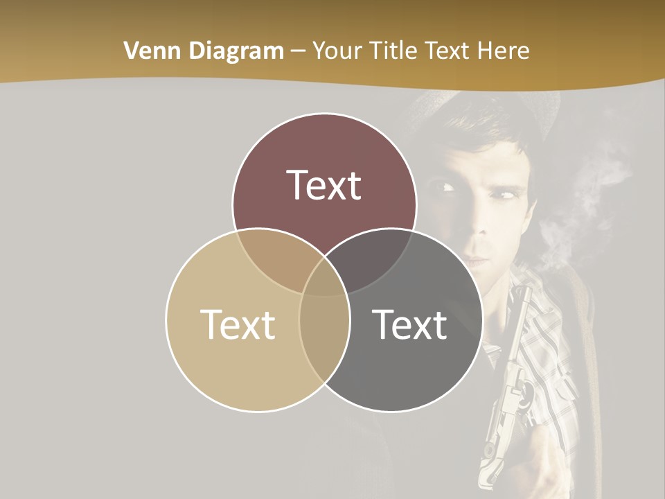 Holding Man Hitman PowerPoint Template