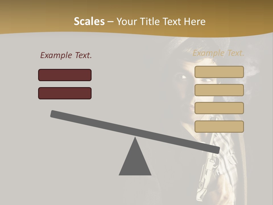 Holding Man Hitman PowerPoint Template